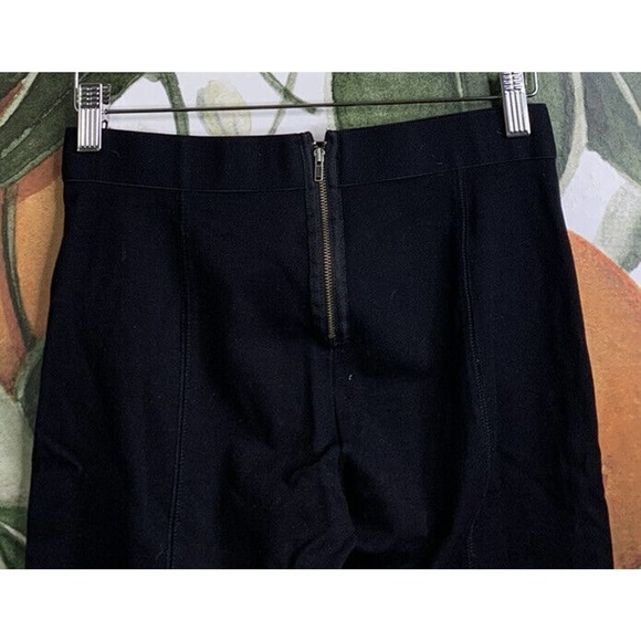 J.CREW Size 6 PIXIE Pant Leggings in Stretch Ponte Black Back Zip Viscose Blend - Picture 5 of 7